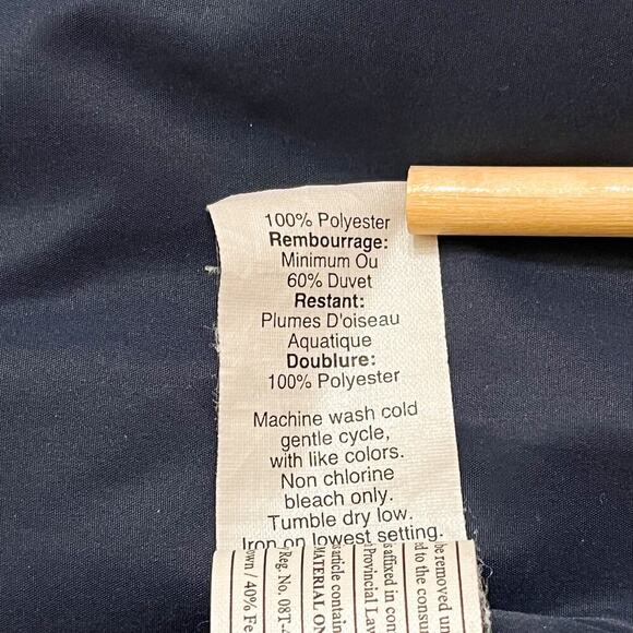 J Crew Women's Quilted Down‎ Vest Sz S Navy Blue Full Zip Pockets Basic Outdoor - Picture 9 of 11